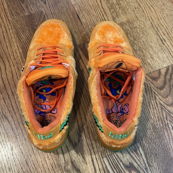 Men’s Nike SB Dunk Low x Grateful Dead Orange Bear 2020 Sneakers. Size 10. - Picture 7 of 17